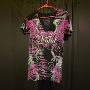 Sinful S Tee Like New